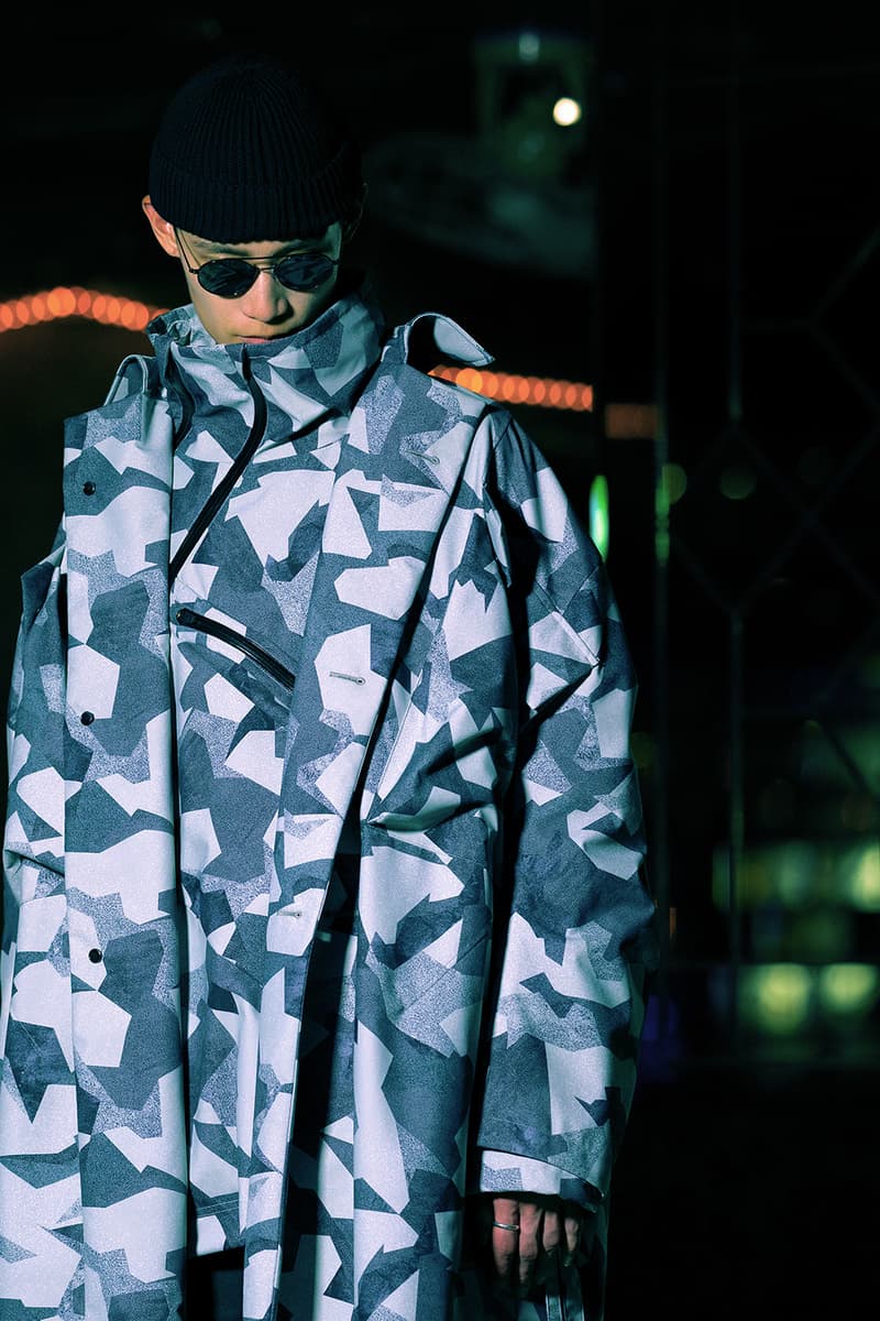 Guerrilla Group FW19 "ENDLESS RAIN" Lookbook collection techwear technical apparel streetwear taiwanese brand retrofuture DYNEEMA CORDURA PROTEC THERMOTRON XPAC fabrics Swedish M90 Camouflage 3l fabrics waterproof asian crime cinema dystopia