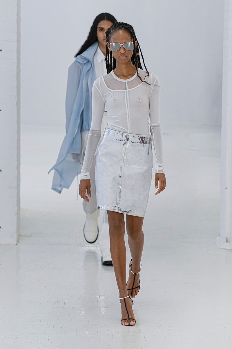 Helmut Lang SS20 Runway Collection New York Fashion Week NYFW Unisex Men Women MARK THOMAS Spring/Summer 2020 outerwear denim jeans translucent pieces