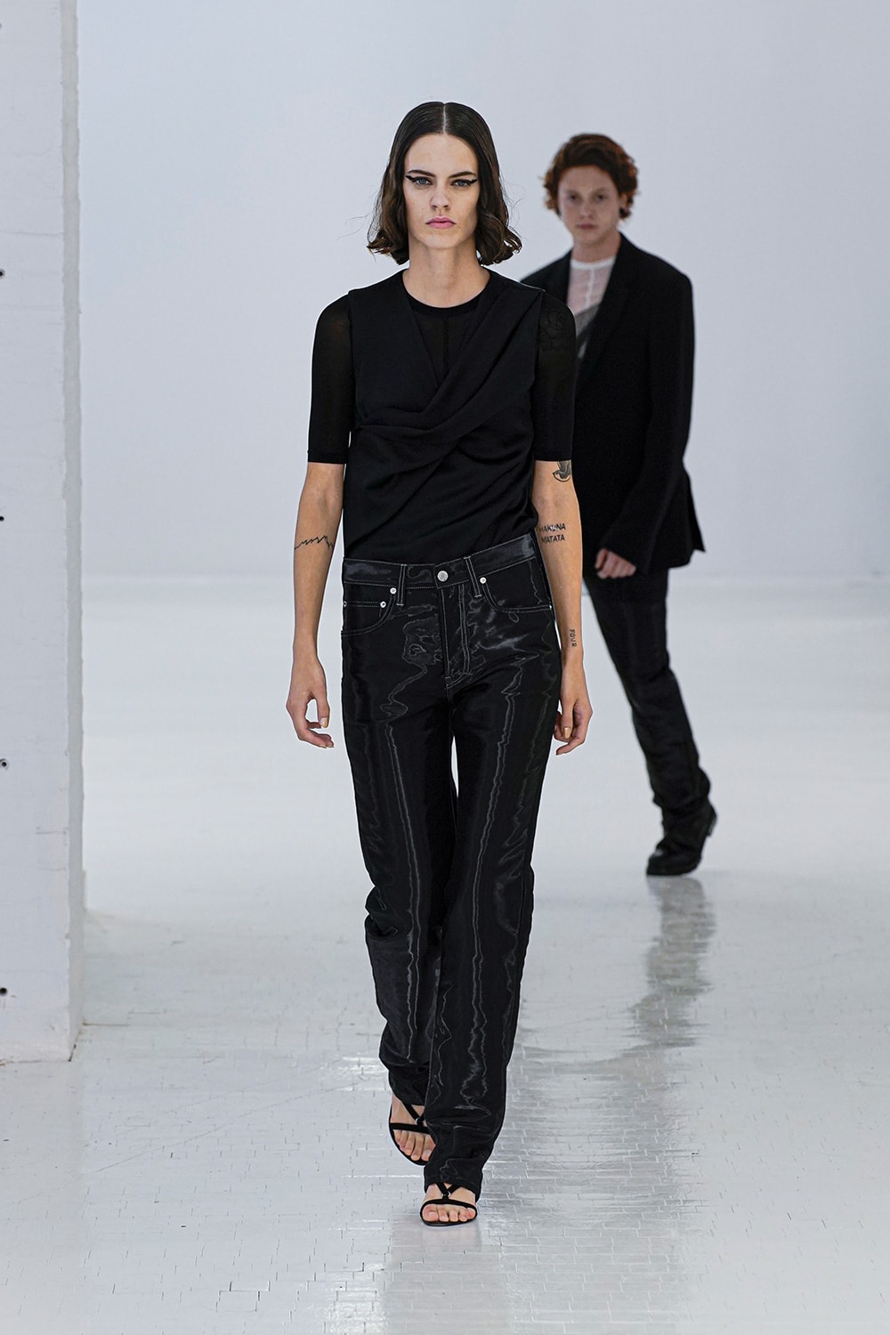 Helmut Lang SS20 Runway Collection New York Fashion Week NYFW Unisex Men Women MARK THOMAS Spring/Summer 2020 outerwear denim jeans translucent pieces