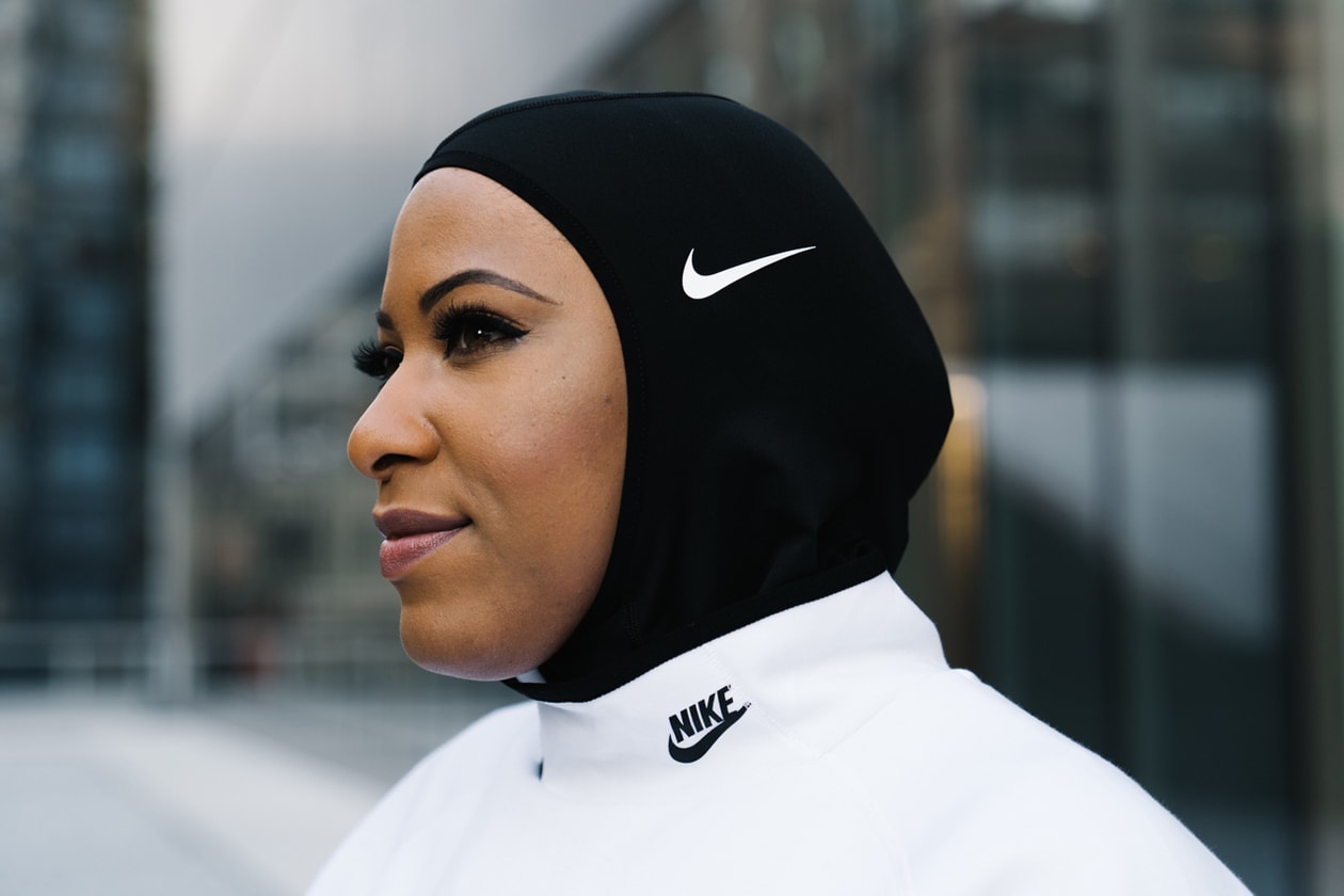 ibtihaj muhammad style nike pro hijab zero carbon sustainble sustainability fashion louella giving back to community climate change action air max 720 neon green streetsnaps interview