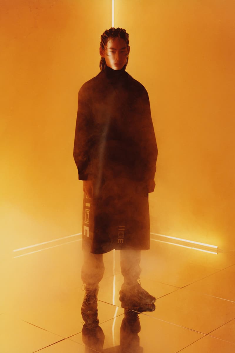 IISE FW19 "Inevitable Future" Collection Lookbook Terrence Kevin Kim Seoul Korea brand modern tradition hanbok bojagi stitching chogiseok photographer