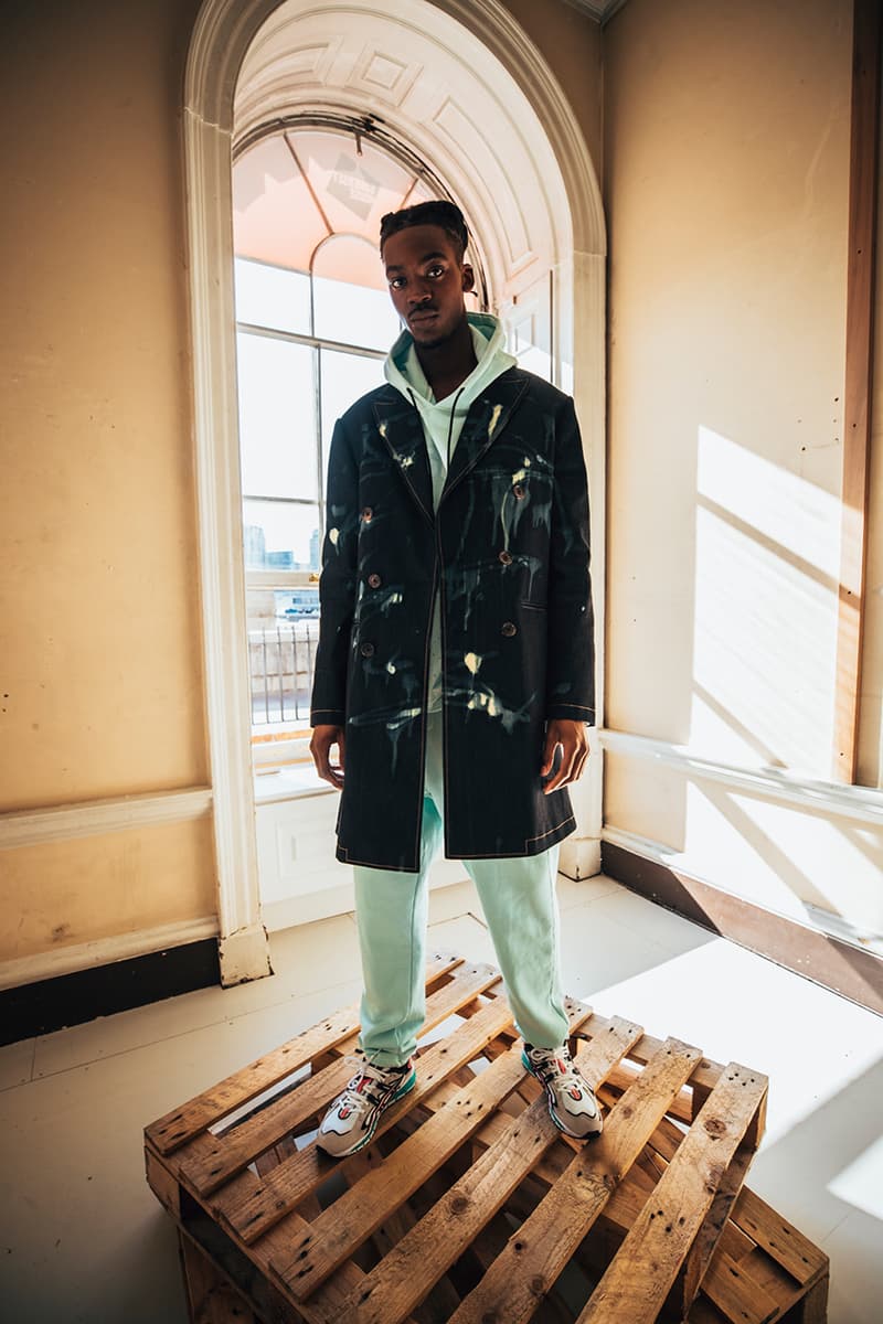 In Gold We Trust Preview SS20 at London Fashion Week Hypebeast Streetwear Materials Spring Summer 2020 Collection Johannes Vermeer Painting Industrial Installation.