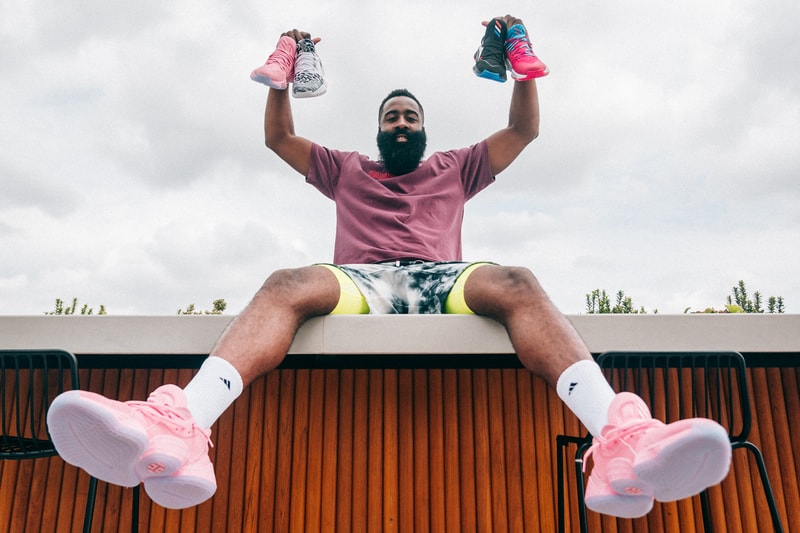 james harden adidas harden vol 4 sneaker footwear daniel patrick streetwear collaboration collection release date lightstrike midsole barbershop pink lemonade candy paint cookies and cream