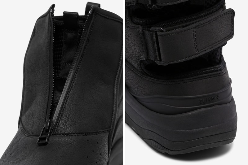 John Elliott x Suicoke Buno Zip Boot Release boots suede footwear shoes black zip-up sneakers 