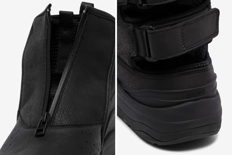 John Elliott x Suicoke Buno Zip Boot Release boots suede footwear shoes black zip-up sneakers