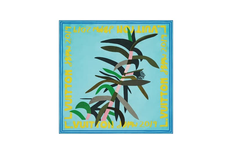 Jonas Wood x Louis Vuitton Textile Accessories Collection American Artist Colorful Motifs Drawings Wraps Scarves Blue Pink Basketballs "LV" Logo