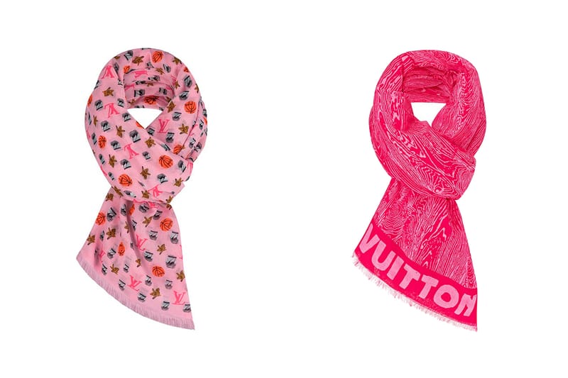 Jonas Wood Adds Basketballs, Foliage & Bold Branding to Louis Vuitton's Silk Scarves