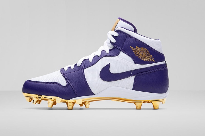 Jordan Brand Reveals Air Jordan 1 PEs for the NFL football nike boots cleats Tyrann Mathieu of the Kansas City Chiefs, Earl Thomas of the Baltimore Ravens, Alshon Jeffery of the Philadelphia Eagles, Michael Thomas of the New Orleans Saints, and Le’Veon Bell of the New York Jets