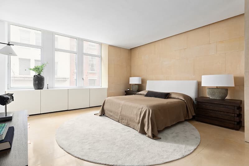 kanye west new york apartment city soho 25 west houston street core emily beare listing buy cop purchase kim kardashian design Claudio Silvestrin architect design minimal