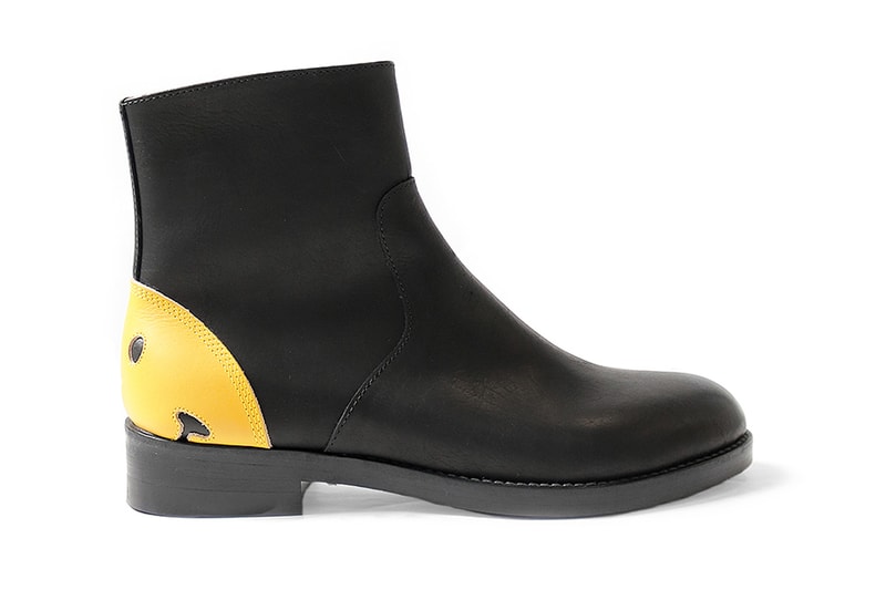 Kapital Smiley Face Heel Zip-Up Boots