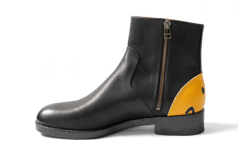 Kapital Smiley Face Heel Zip-Up Boots