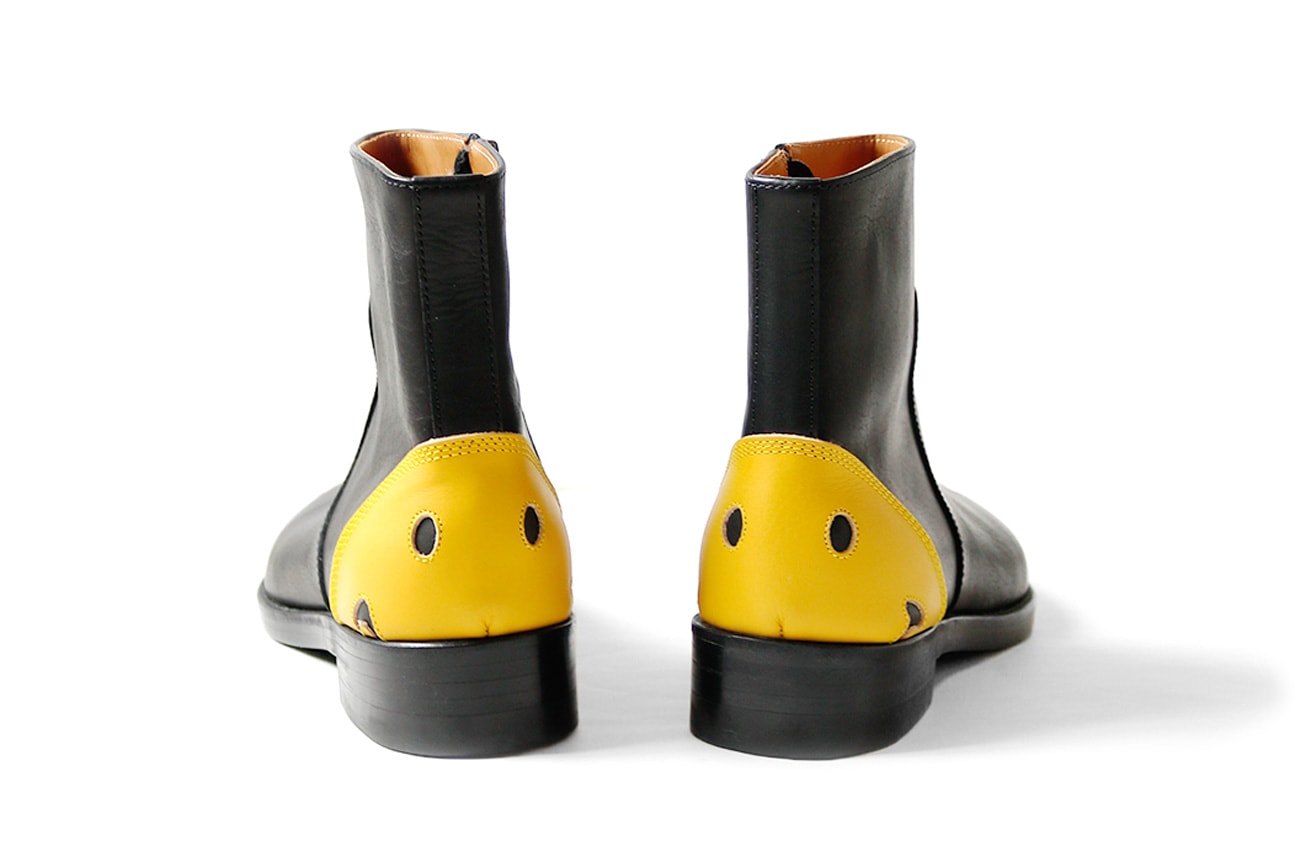 Kapital Smiley Face Heel Zip-Up Boots