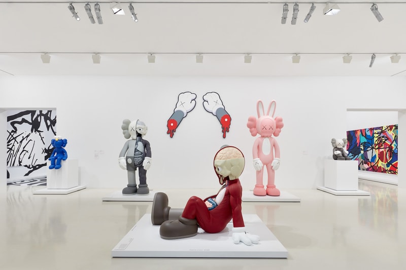 kaws companionship in the age of loneliness national gallery of victoria melbourne artworks exhibitions paintings sculptures vinyl figures