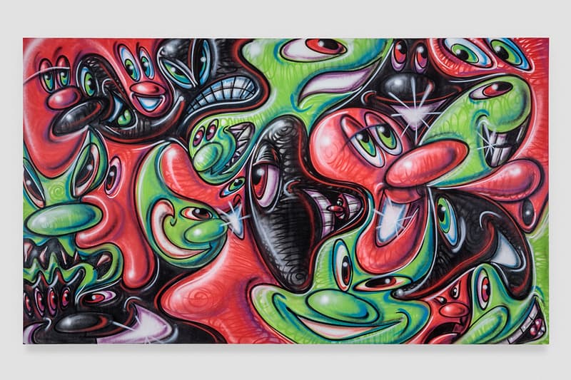 kenny scharf optimistically melting exhibition honor fraser gallery artworks sculptures paintings installations