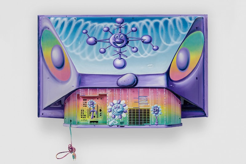 kenny scharf optimistically melting exhibition honor fraser gallery artworks sculptures paintings installations
