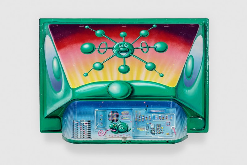 kenny scharf optimistically melting exhibition honor fraser gallery artworks sculptures paintings installations