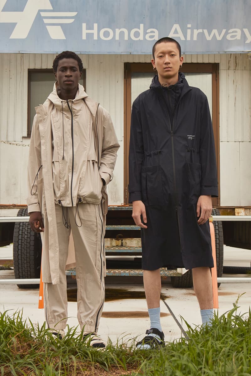 KINDAGARDEN Spring/Summer 2020 Lookbook Collection Work Shirts Trousers Jackets Black Beige Blue “Take me to nowhere/everywhere" Denim Sandals