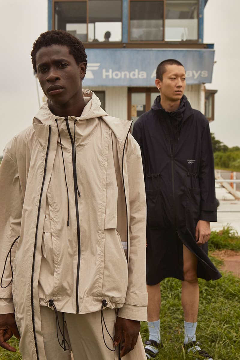 KINDAGARDEN Spring/Summer 2020 Lookbook Collection Work Shirts Trousers Jackets Black Beige Blue “Take me to nowhere/everywhere" Denim Sandals