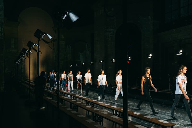 KITH AIR New York Fashion Week Show Backstage collection nyfw fw19 20 runway converse disney clarks def jam recordings chuck taylor ronnie fieg fall winter 2019 collaborations asics gel lyte new balance vogue alton brown winnie harlow adidas terrex clarks wallabee