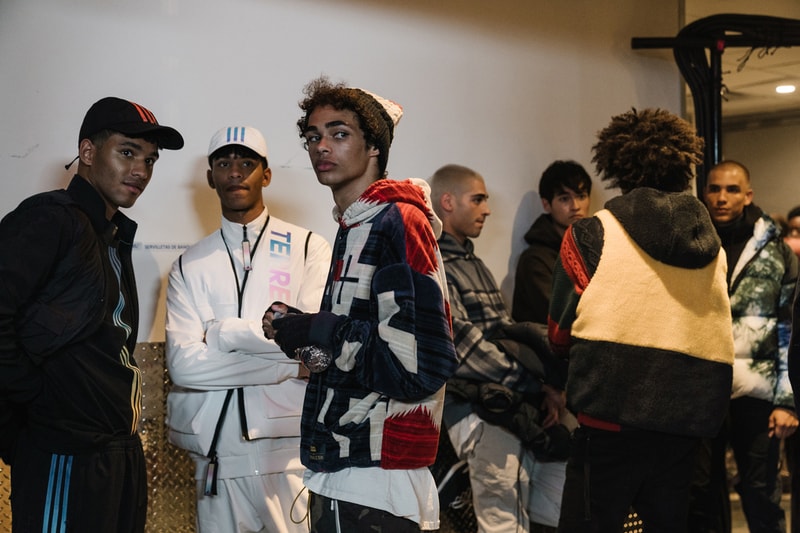 KITH AIR New York Fashion Week Show Backstage collection nyfw fw19 20 runway converse disney clarks def jam recordings chuck taylor ronnie fieg fall winter 2019 collaborations asics gel lyte new balance vogue alton brown winnie harlow adidas terrex clarks wallabee