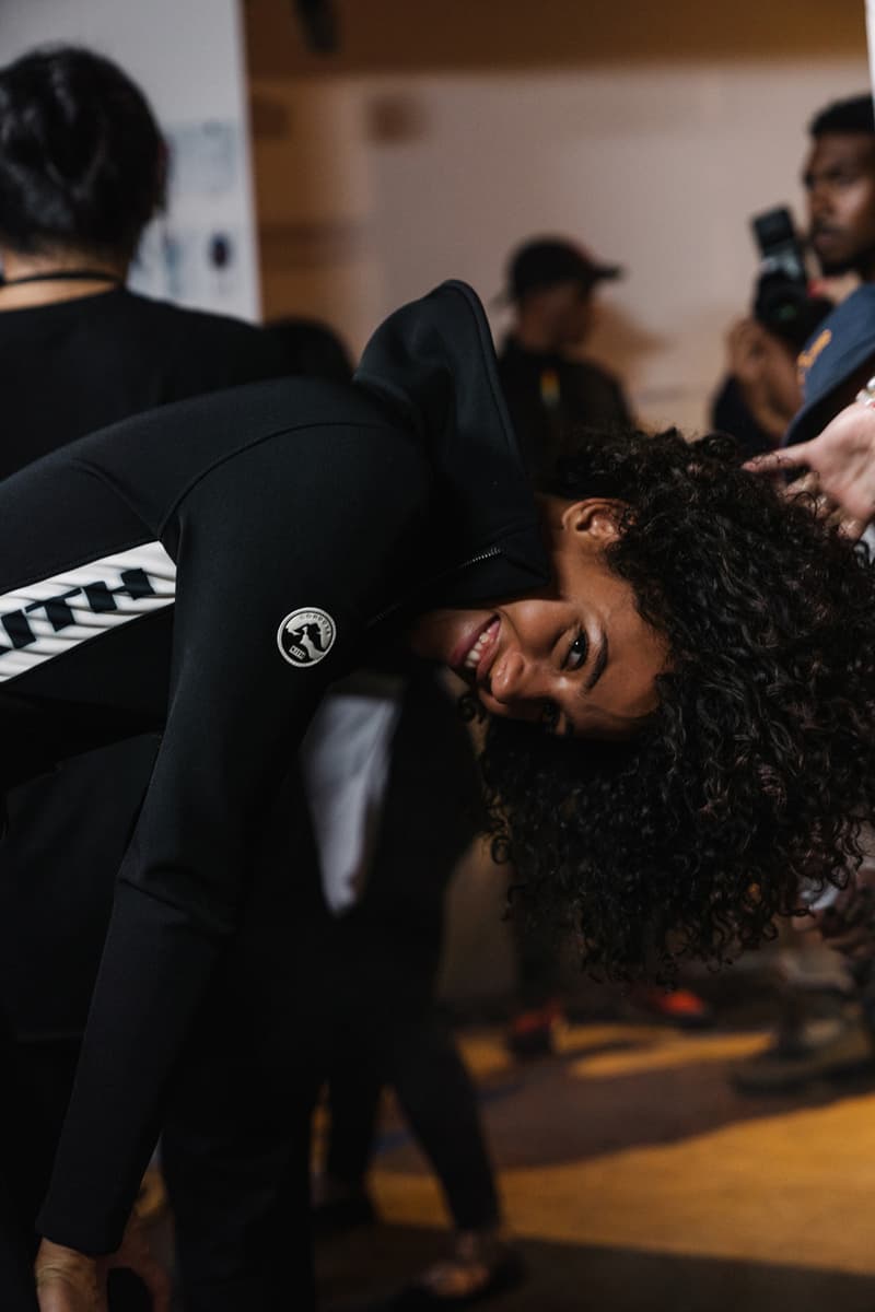 KITH AIR New York Fashion Week Show Backstage collection nyfw fw19 20 runway converse disney clarks def jam recordings chuck taylor ronnie fieg fall winter 2019 collaborations asics gel lyte new balance vogue alton brown winnie harlow adidas terrex clarks wallabee