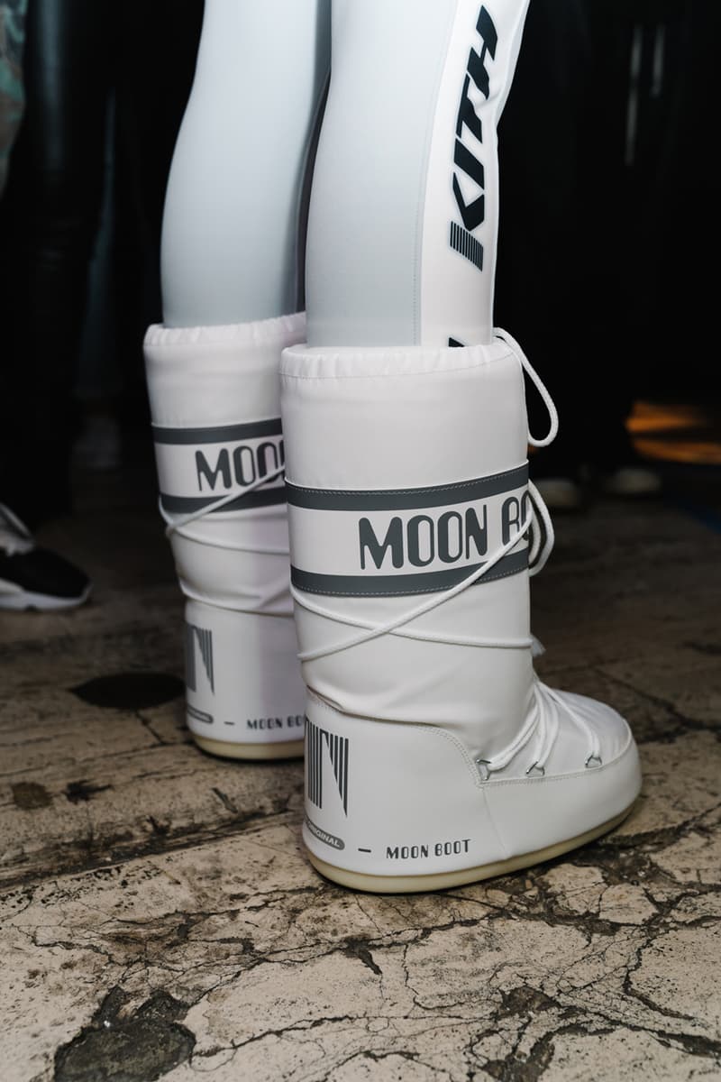 KITH AIR New York Fashion Week Show Backstage collection nyfw fw19 20 runway converse disney clarks def jam recordings chuck taylor ronnie fieg fall winter 2019 collaborations asics gel lyte new balance vogue alton brown winnie harlow adidas terrex clarks wallabee