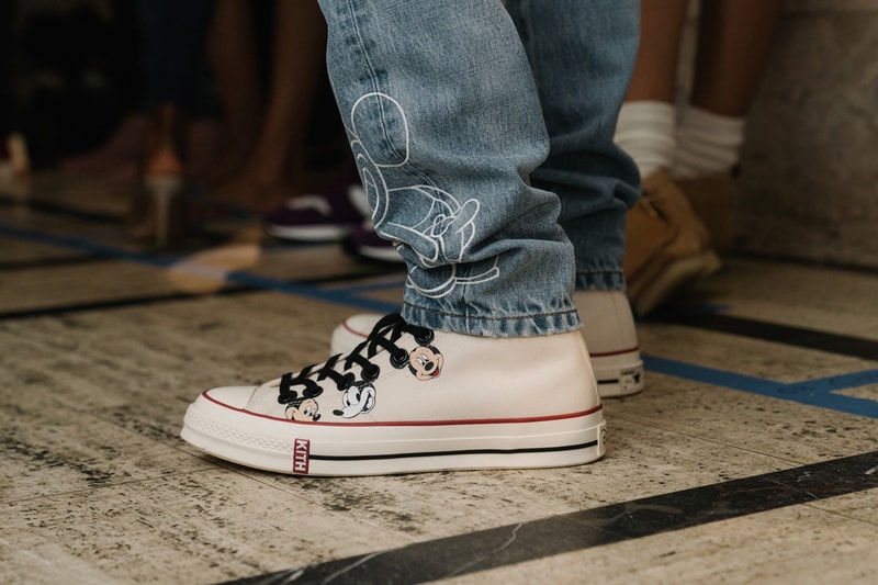 KITH AIR New York Fashion Week Show Backstage collection nyfw fw19 20 runway converse disney clarks def jam recordings chuck taylor ronnie fieg fall winter 2019 collaborations asics gel lyte new balance vogue alton brown winnie harlow adidas terrex clarks wallabee