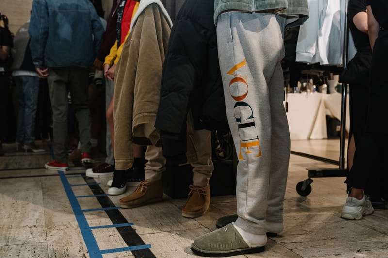 KITH AIR New York Fashion Week Show Backstage collection nyfw fw19 20 runway converse disney clarks def jam recordings chuck taylor ronnie fieg fall winter 2019 collaborations asics gel lyte new balance vogue alton brown winnie harlow adidas terrex clarks wallabee