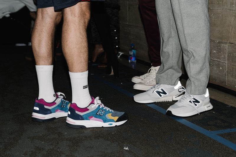 KITH AIR New York Fashion Week Show Backstage collection nyfw fw19 20 runway converse disney clarks def jam recordings chuck taylor ronnie fieg fall winter 2019 collaborations asics gel lyte new balance vogue alton brown winnie harlow adidas terrex clarks wallabee