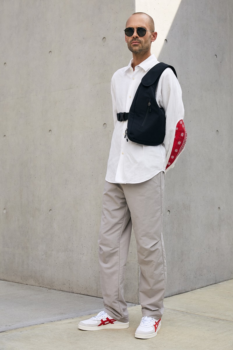 kith onitsuka tiger gsm game set match sneakers collaboration release date exclusives white red green colorway 