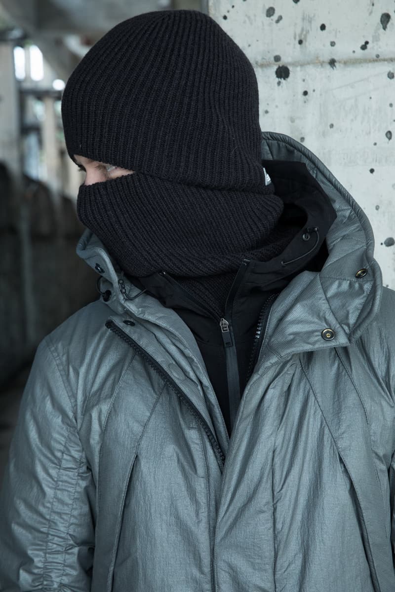 KRAKATAU Fall/Winter 2019 Collection Lookbook Jackets Parkas Coats Graphene Technology Black Green Purple Yellow Brown Camouflage