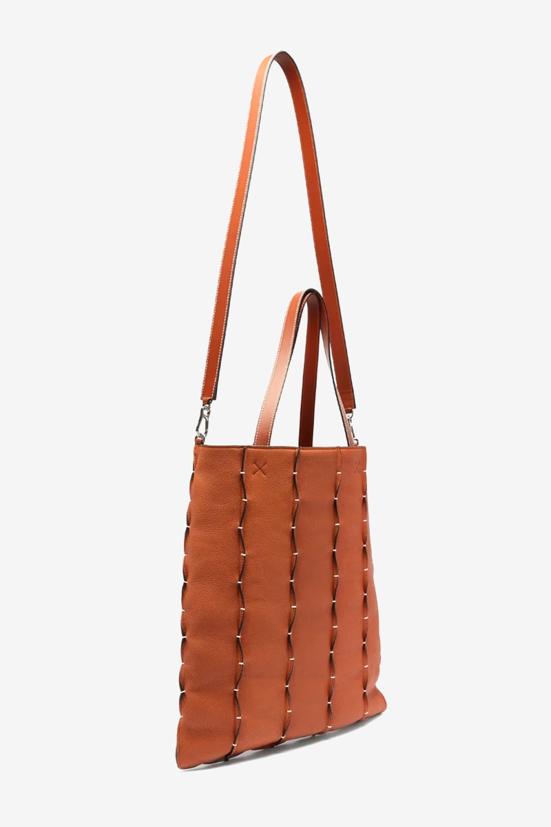LOEWE Stone-Embellished Leather Tote Bag Release Info Buy Brown
