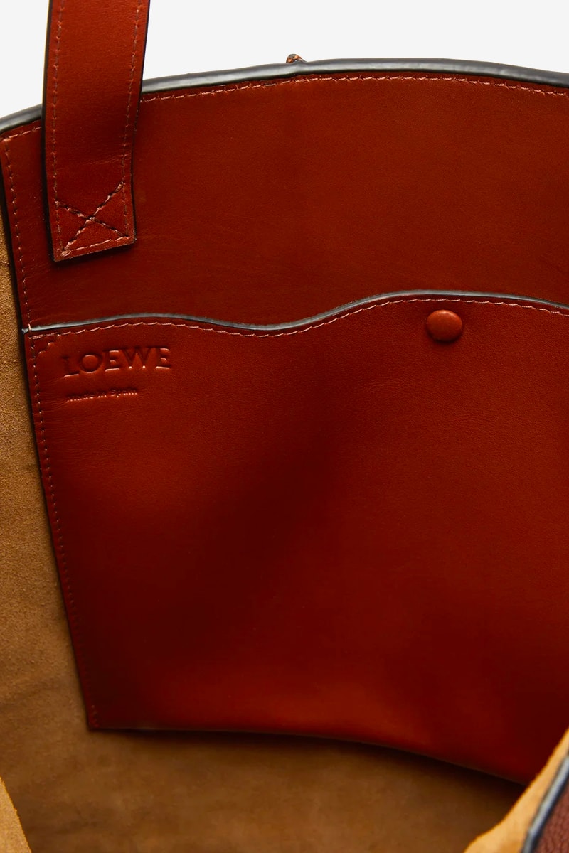 LOEWE Stone-Embellished Leather Tote Bag Release Info Buy Brown
