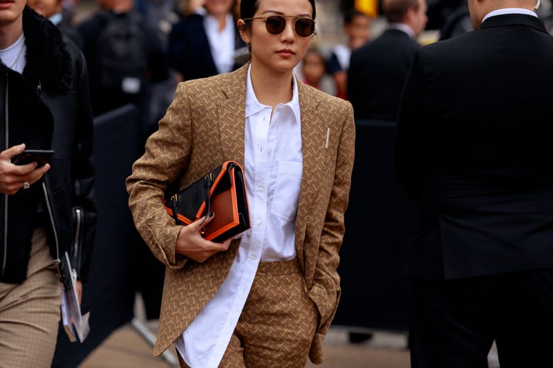 London Fashion Week SS20 Streetstyle Showcased Fitted Suits & Bold Layering