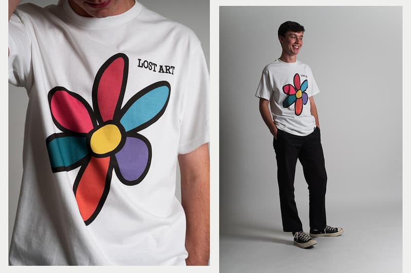 Lost Art "More than a D.A.I.S.Y. AGE" Lookbook Collection Drop Release Information T-shirts "Da Inner Sound Y'all" "20 Years" "DAISY AGE" "Mark's Sunflower" Skateboarding Label Liverpool United Kingdom