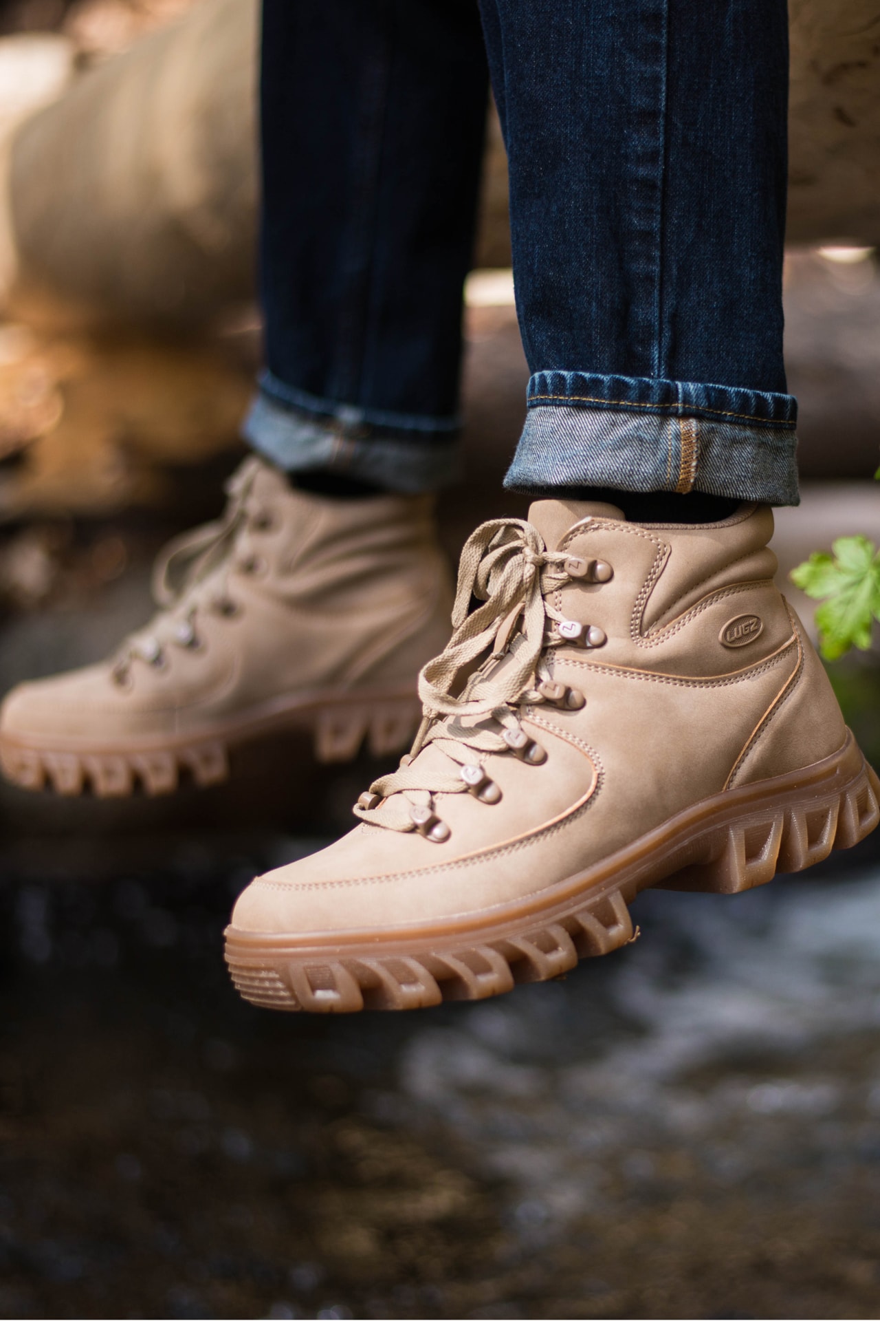 Lugz FW 19 Boot Collection Colorado Joel Adirondack Outdoorsy Exploration Adventure Comfort Durability Support Tech Hip-Hop Culture flexastride hiking trail upper rugged outsole anti-fatigue midsole