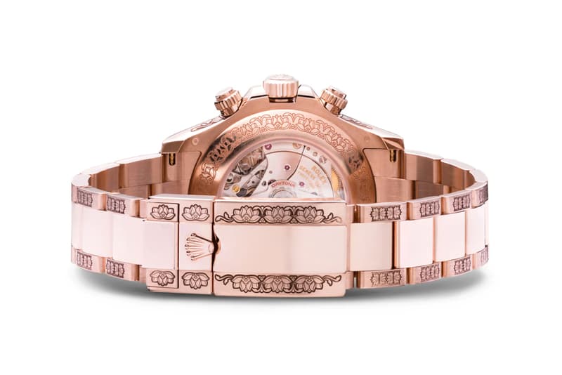 mad paris red rolex daytona ruby sapphire 40 mm watch 115000 usd dollars rose gold tone finish bezel customized dial 
