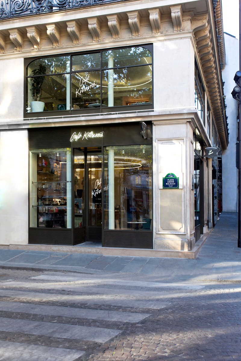 maison kitsune cafe kitsune louvre paris france restaurant bistro chef yuji tani chihiro yamazaki japanese american dishes food cigue architecture design practice 