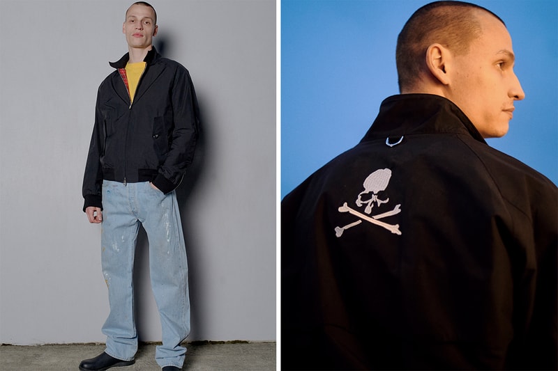 mastermind japan baracuta g9 harrington jacket black embroidery skull and cross bones white tartan lining buy cop purchase release information Masaaki Homma