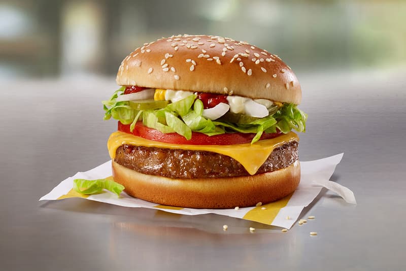 McDonalds Beyond Meat P.L.T. Canada Test Menu Item Fast Food Chain Plant-Based Burger Cheeseburger