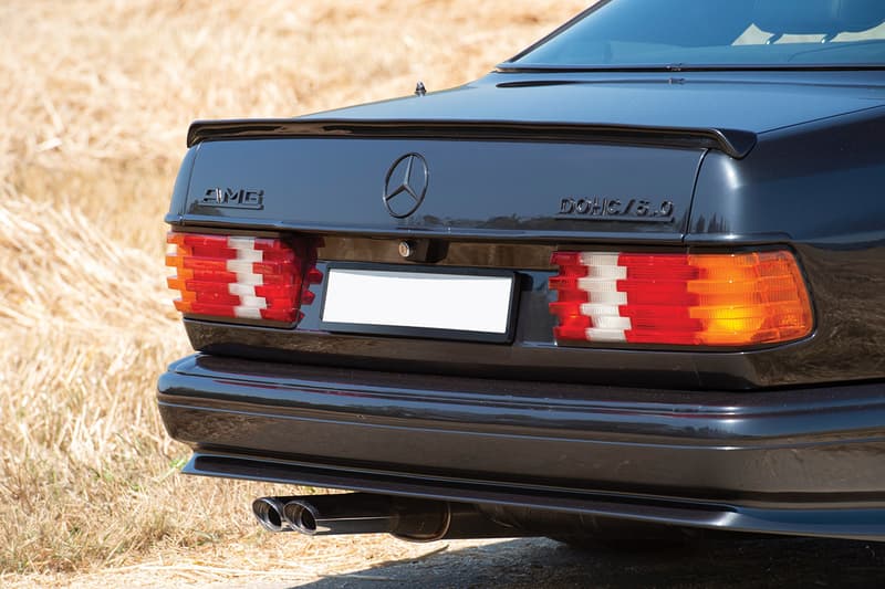 1991 Mercedes-Benz 560 SEC AMG 6.0 "Wide-Body" Auction For Sale RM Sotheby's Closer Look Classic Automotive Rare Car German Tuning "Sinister Blauschwarz Metallic"