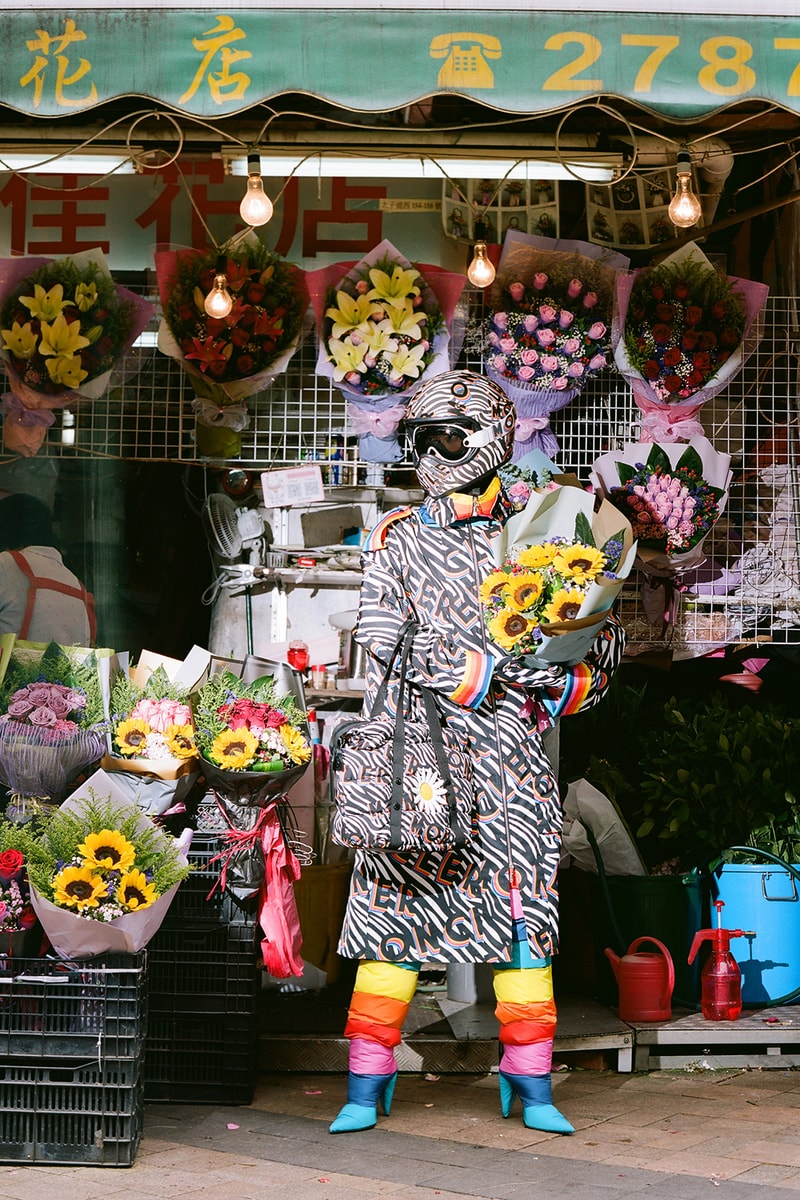 Moncler Genius World Tour Richard Quinn Collaboration Puffer Flower Ski Suit