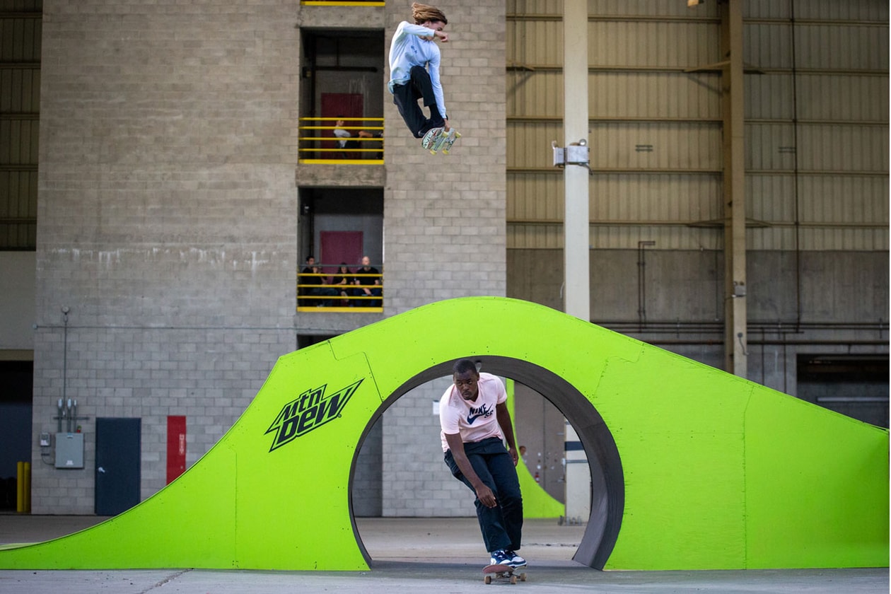 Mountain Dew Modern Lines Skate Course Green Park Branded Sean Malto Curren Caples Theotis Beasley Mariah Duran Chris Colbourn Mason Silva Jake Anderson Jenn Soto Team Riders Backside Boardslide X Games Short Film Documentary Style