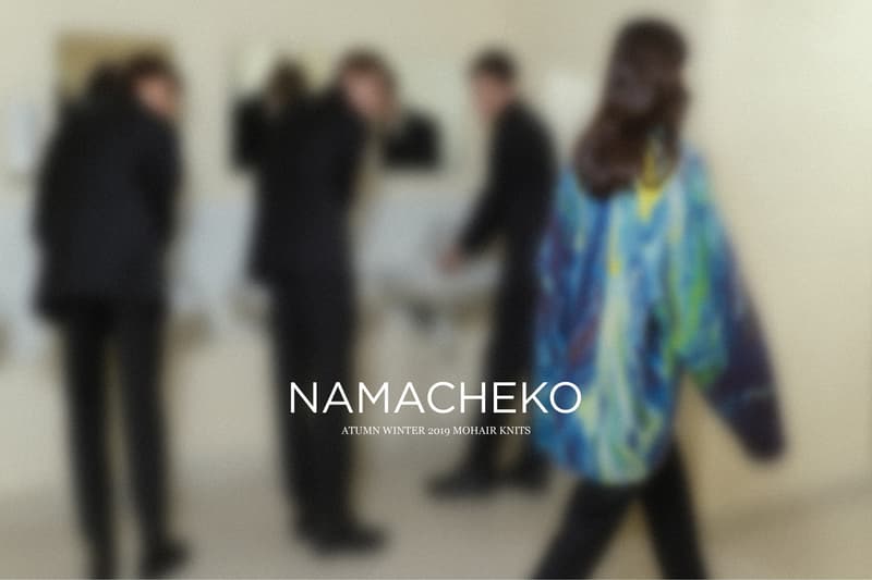 Namacheko FW19 Rezyane Mohair Artist Sweaters print vincent van gogh willem de kooning edvard munch the scream woman starry night fall winter 2019 collection release date drop buy september 2019 3 knitwear knit