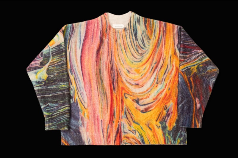Namacheko FW19 Rezyane Mohair Artist Sweaters print vincent van gogh willem de kooning edvard munch the scream woman starry night fall winter 2019 collection release date drop buy september 2019 3 knitwear knit