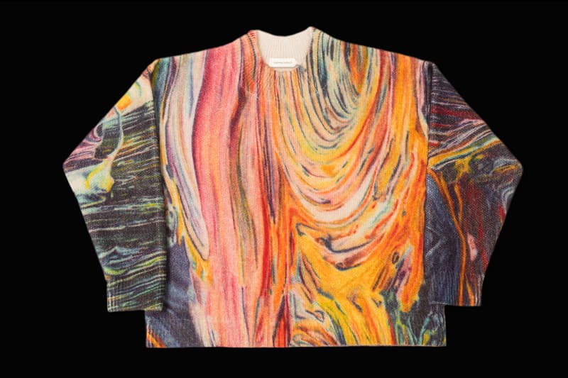 Namacheko FW19 Rezyane Mohair Artist Sweaters print vincent van gogh willem de kooning edvard munch the scream woman starry night fall winter 2019 collection release date drop buy september 2019 3 knitwear knit