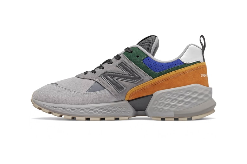 New Balance 574 Sport V2 "Black/Team Forest Green" "Rain Cloud/Vintage Orange" Sneaker Release Information First Look Cop Buy Now Online Footwear Minimalist Geometric Leather Suede Mesh Upper Panel Color Blocked