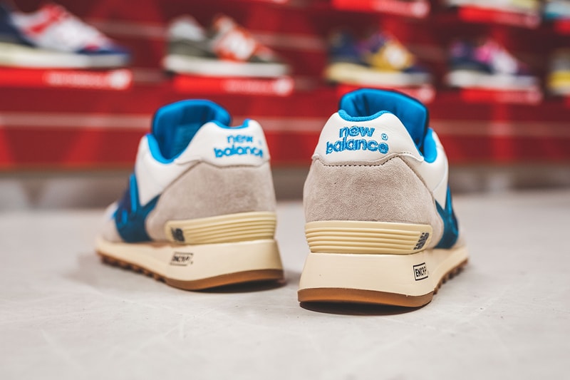 hanon new balance m577 flimby legend sneaker footwear release buy cop purchase made in england grey blue marine information details