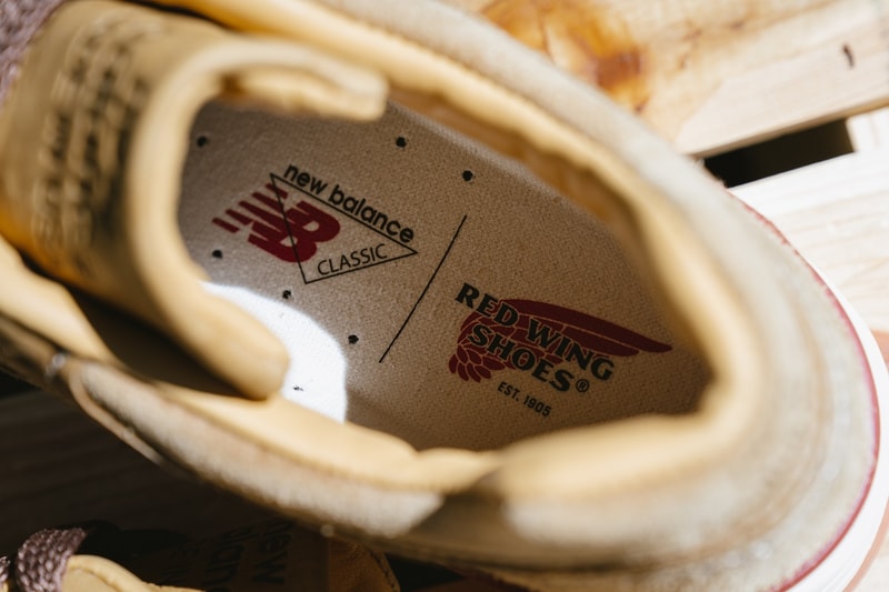 New Balance Red Wing Shoes M997 closer look release info sneakers brown leather suede tan 2019 september purchase cost pics pictures pic image images footwear where to buy price