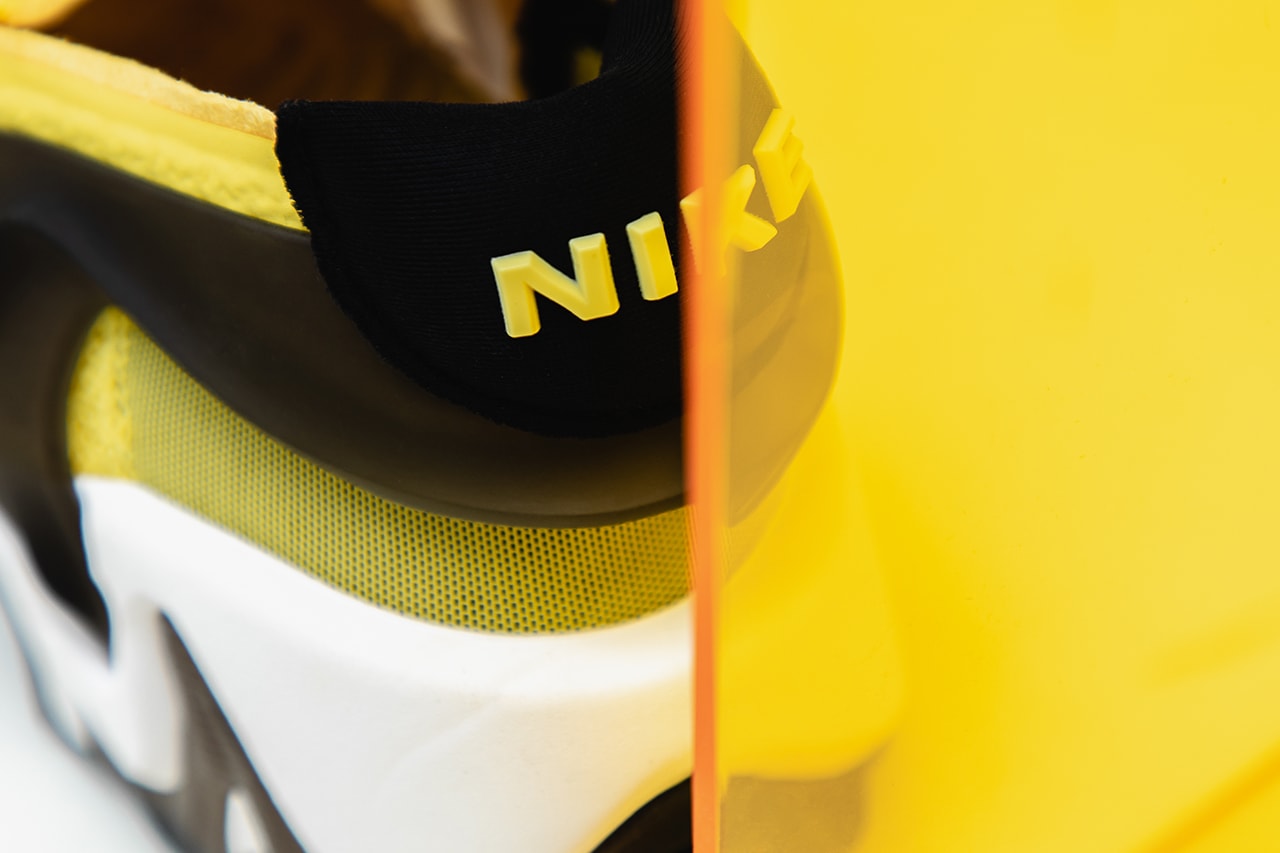 Nike Adapt Huarache "Opti-Yellow" Closer Look On Foot Video Watch Online YouTube Editorial Pictures Technology Sneaker Shoe Power Lacing System LED Lighting
